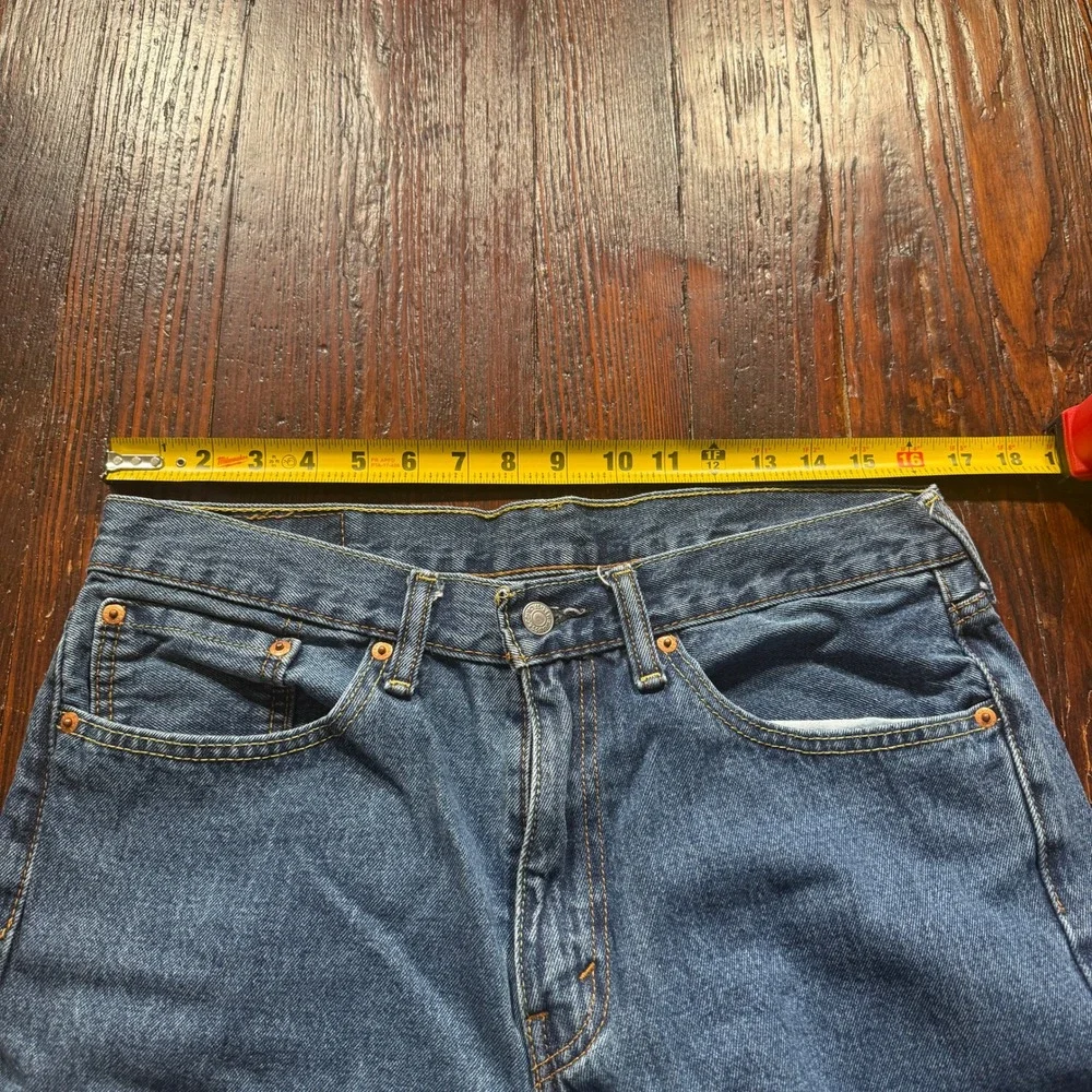 Levis 505 Regular Fit Jeans Mens 34x32‎ Blue Medium Wash Straight Leg Denim
